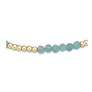 Blissful Pattern 2.5mm Bead Bracelet - Amazonite