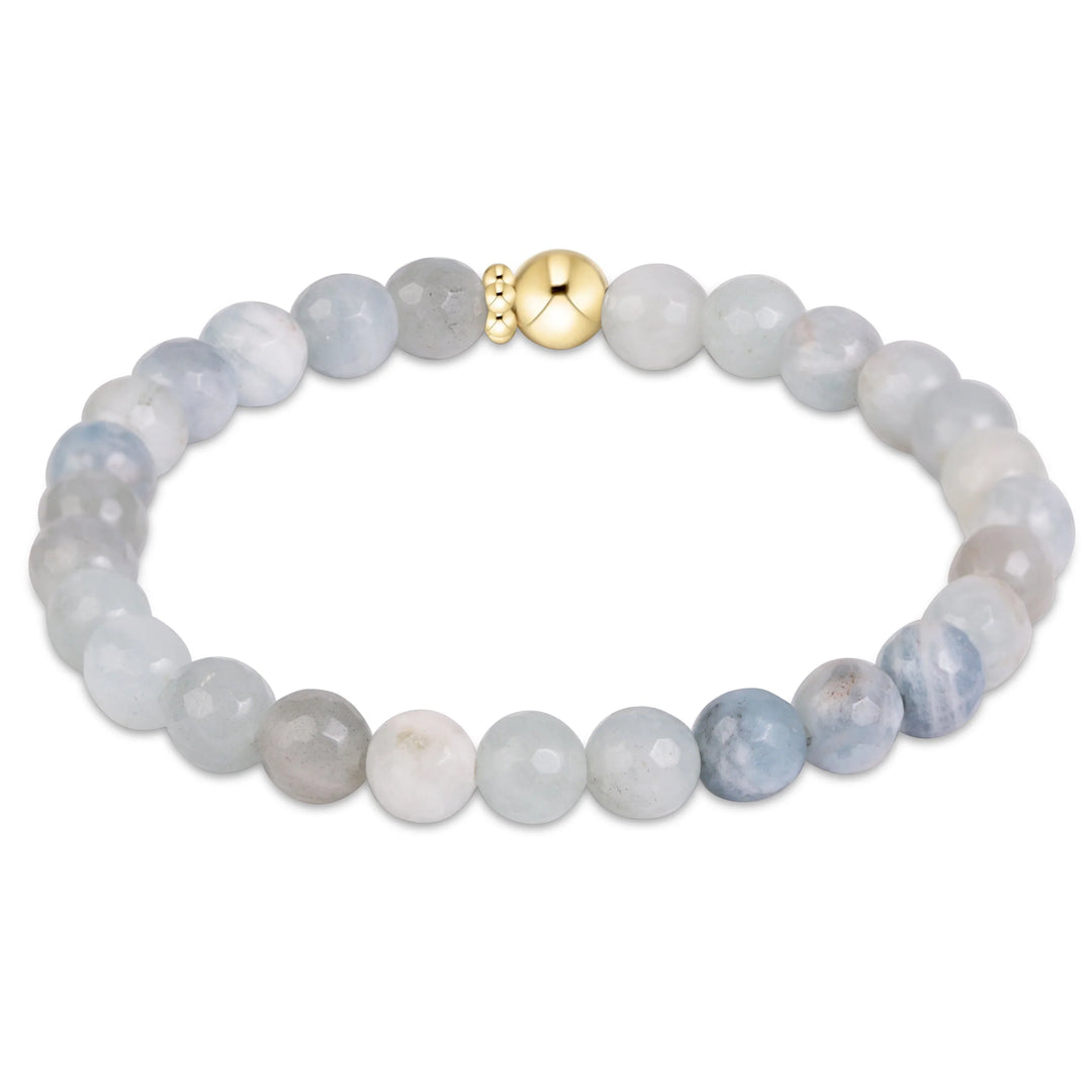enewton Classic Gemstone 6mm Bracelet - Aquamarine