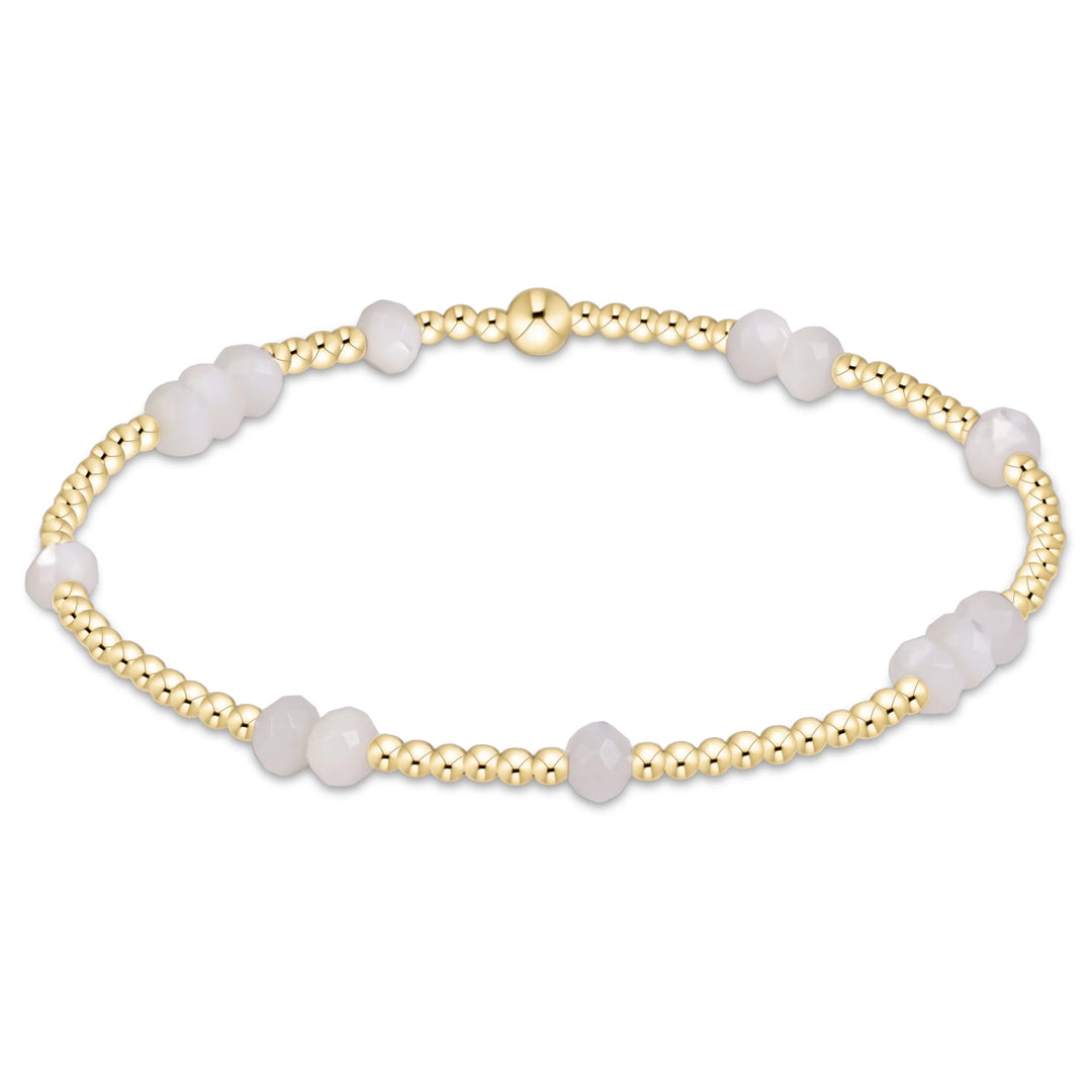 enewton Hope Unwritten Gemstone 4mm Bracelet - Mother of Pearl