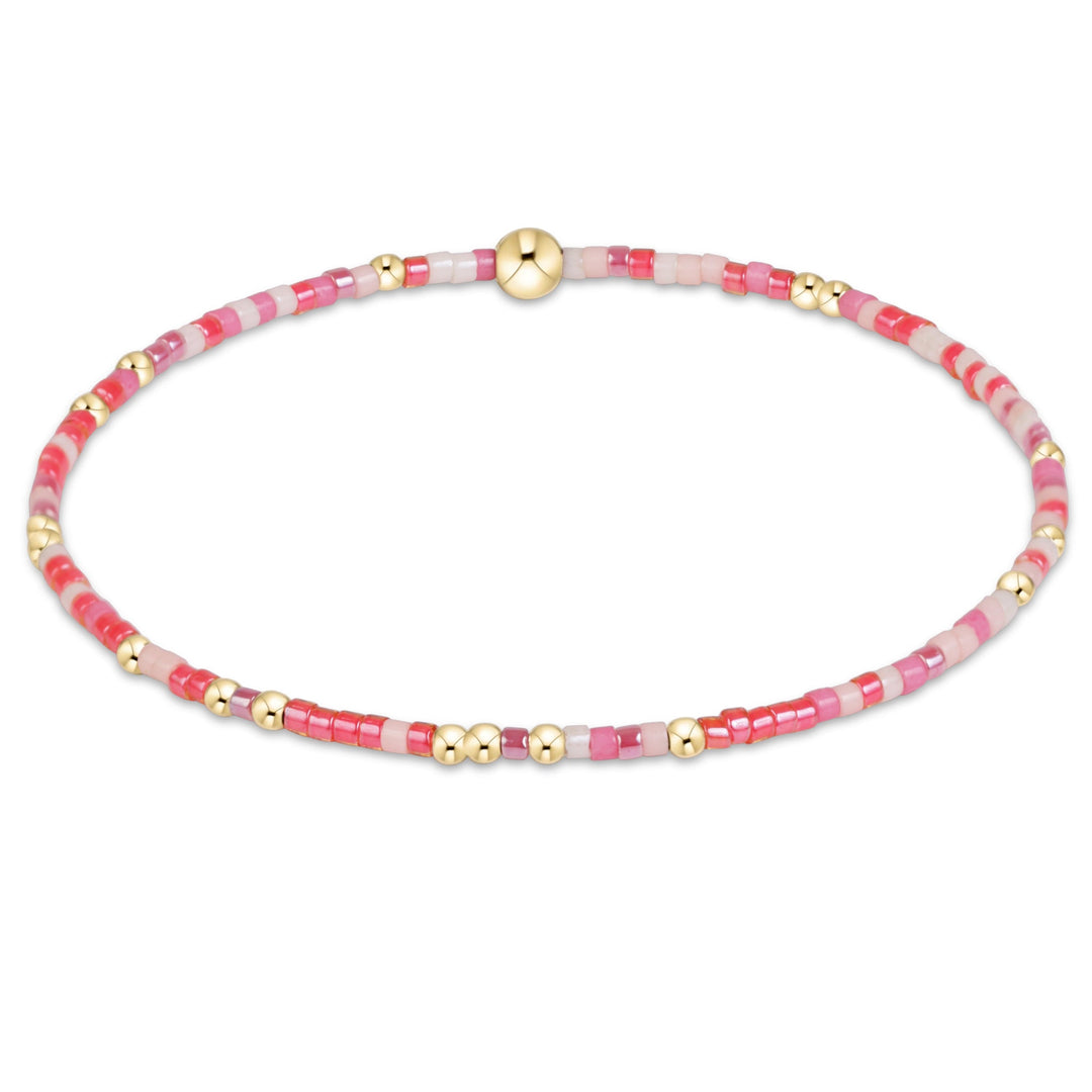 enewton Hope Unwritten bracelet in Fashionably Late, a colorful mix of beads, shown stacked on the wrist