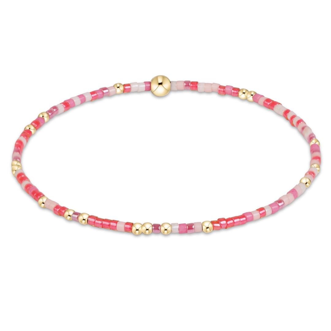enewton eGirl Hope Unwritten bracelet in Fashionably Late colorful beads, kid-sized, shown on the wrist