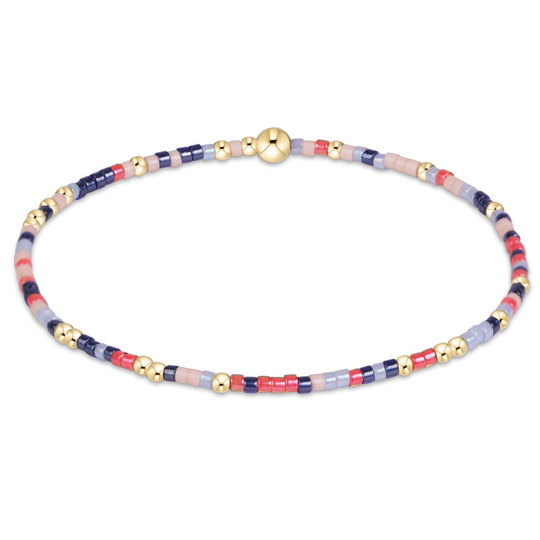 enewton eGirl Hope Unwritten bracelet in Favorite Child colorful beads, kid-sized, shown on the wrist