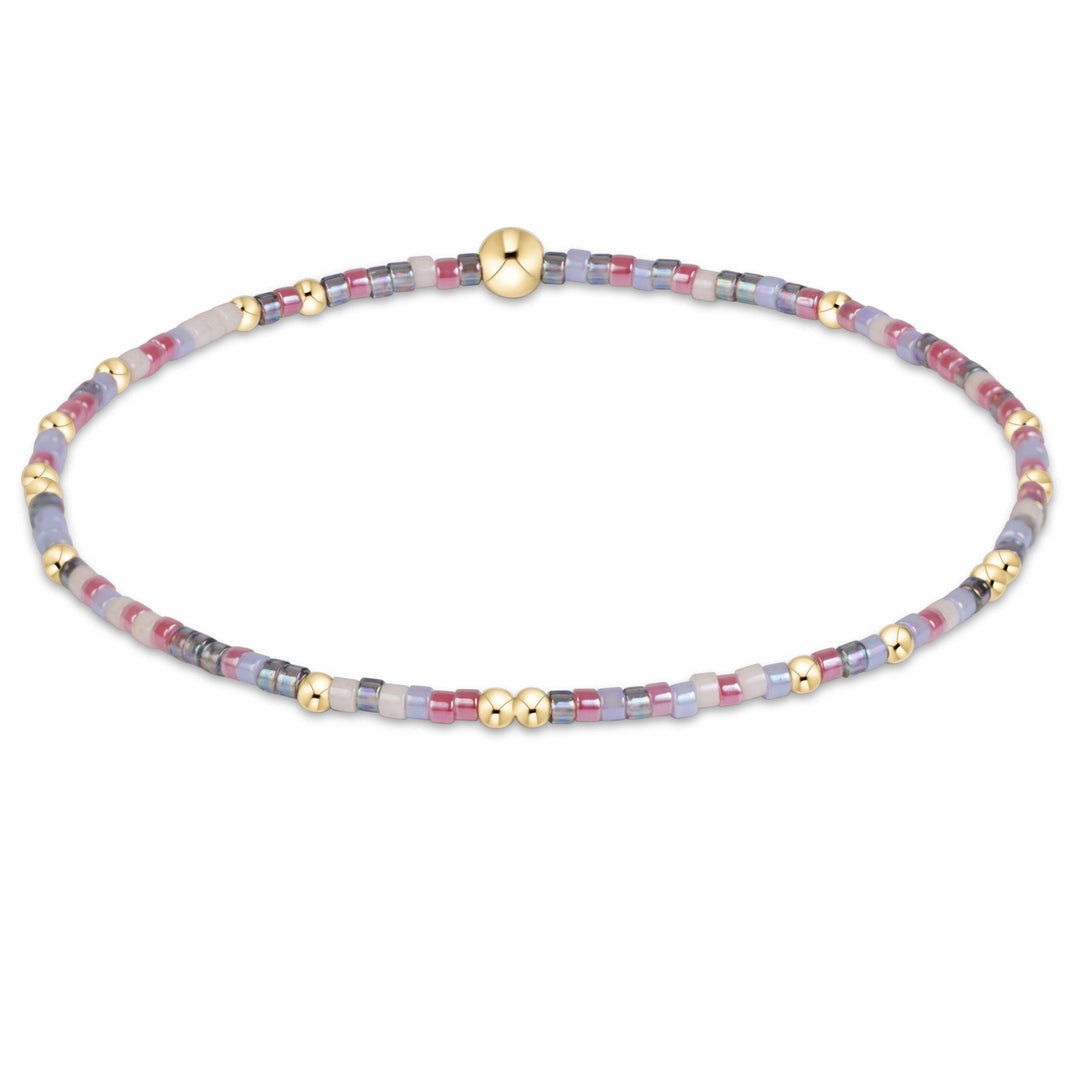enewton Hope Unwritten bracelet in Soft Launch, a soft neutral mix of beads, shown stacked on the wrist