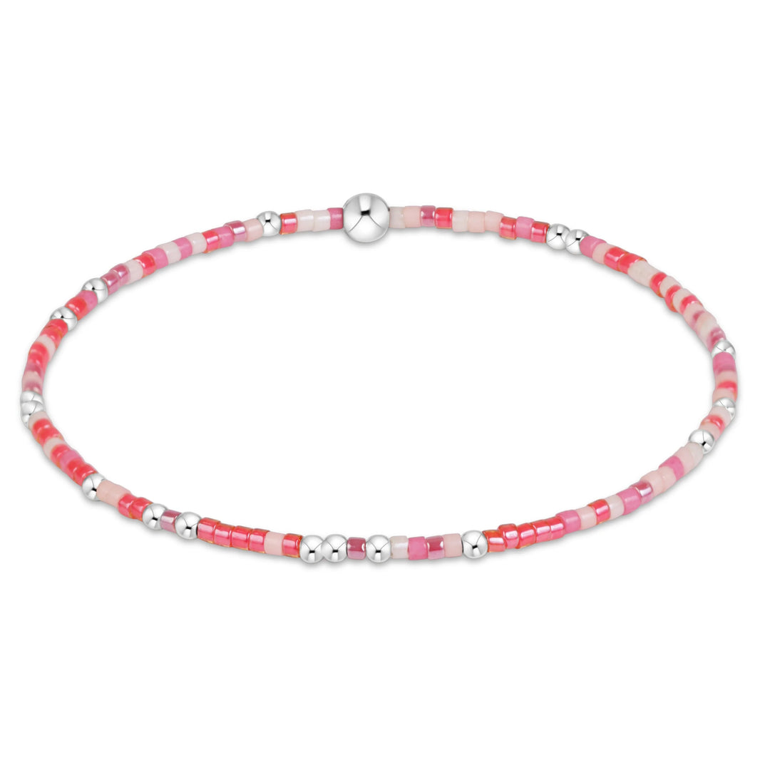 enewton Hope Unwritten Sterling beaded stretch bracelet in the colorful Fashionably Late mix featuring sterling silver accent beads.