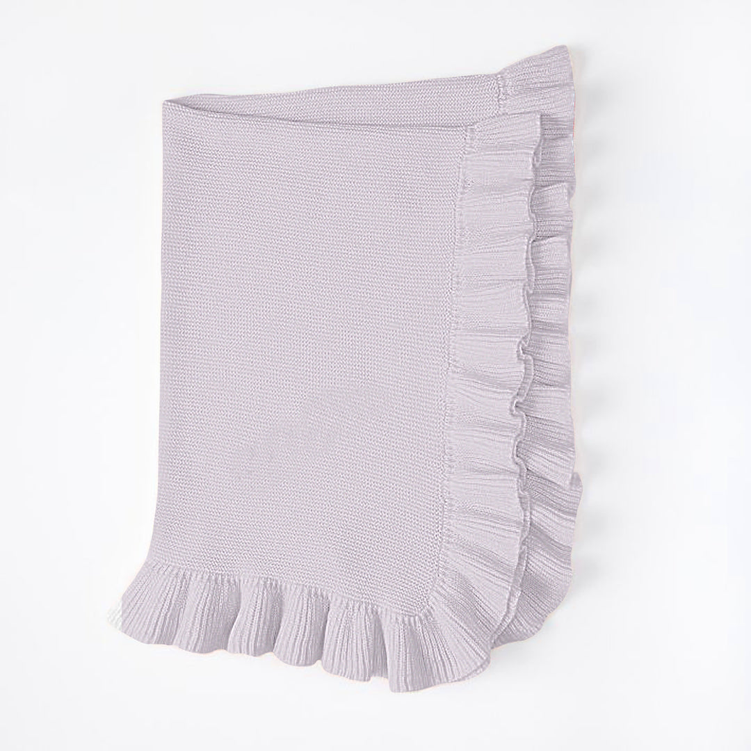 Bei Bei Ruffle Knit Blanket - Orchid