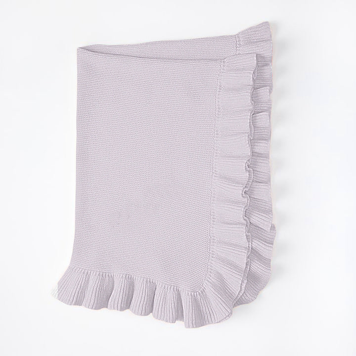 Bei Bei Ruffle Knit Blanket - Orchid