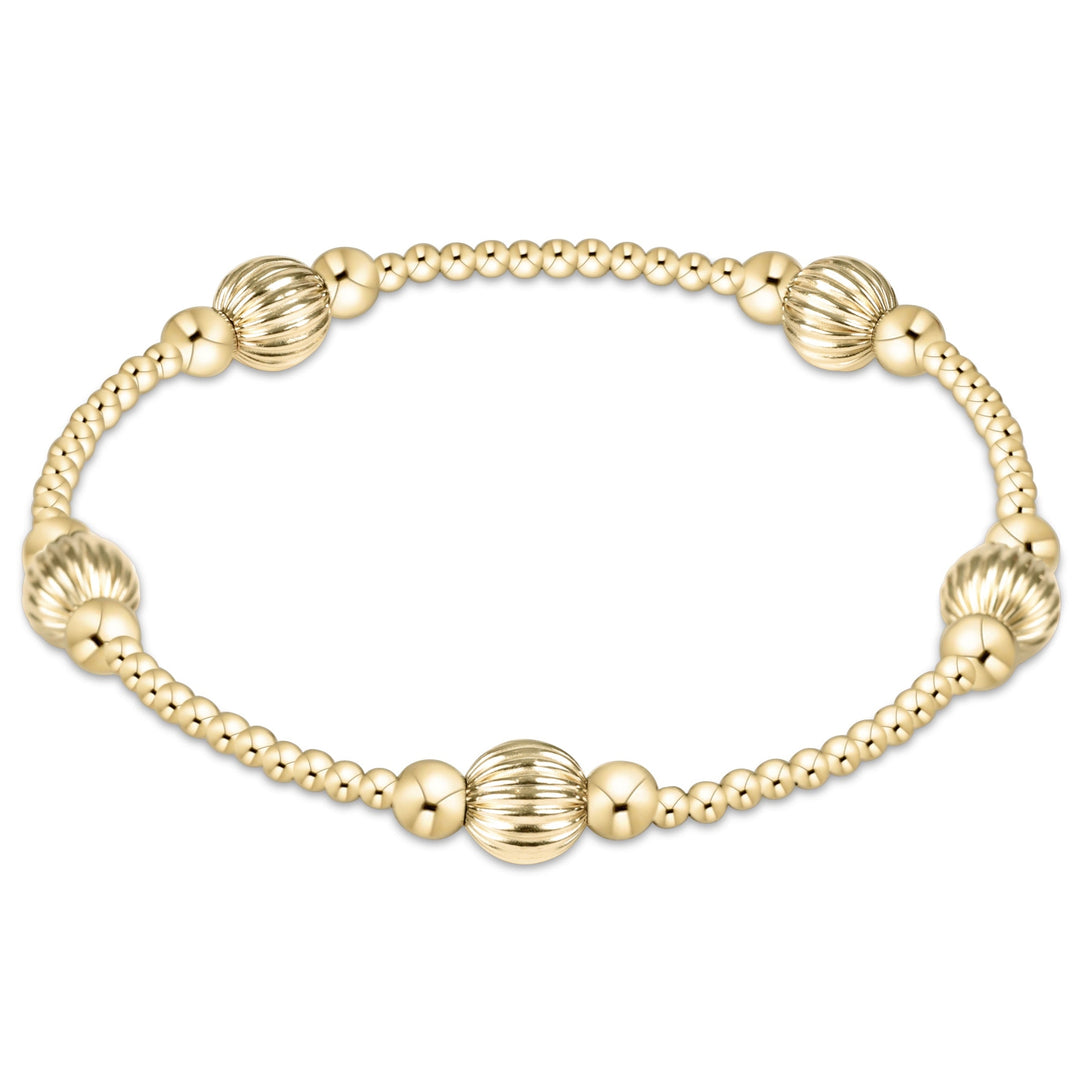 enewton Purpose Dignity 6mm 14kt gold-filled beaded stretch bracelet