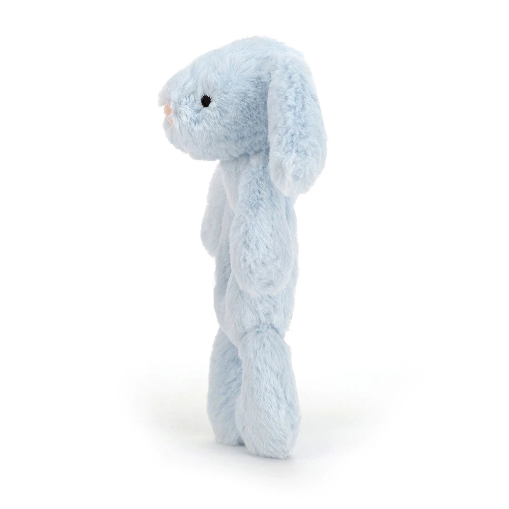 Jellycat Bashful Blue Bunny Ring Rattle plush baby toy alternate view