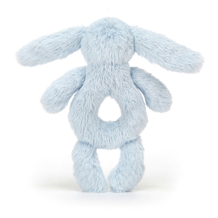 Jellycat Bashful Blue Bunny Ring Rattle soft baby shower gift