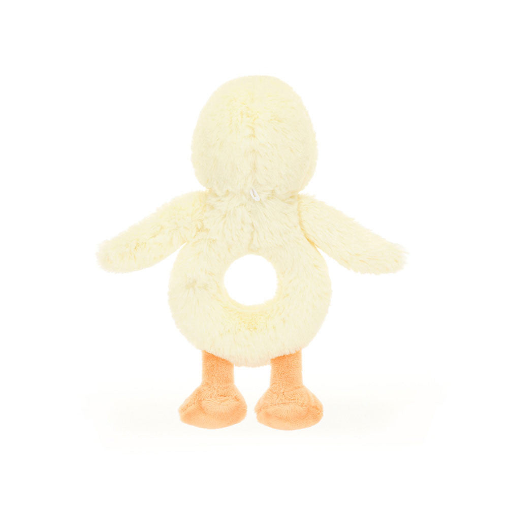 Jellycat Bashful Duckling Ring Rattle easy grip ring for tiny hands