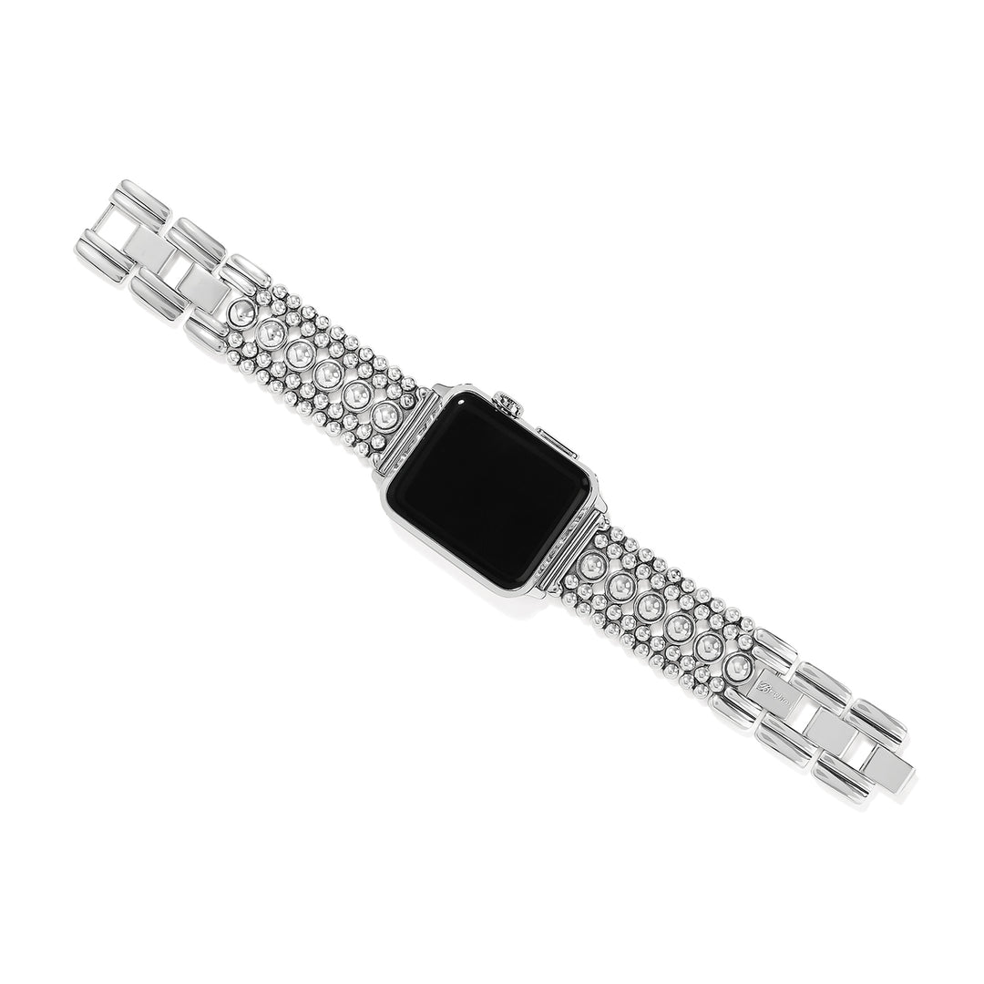 Brighton Pretty Tough Watch Band featuring a silver-plated studded link design.