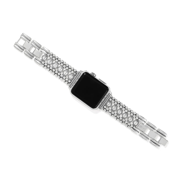 Brighton Pretty Tough Watch Band featuring a silver-plated studded link design.