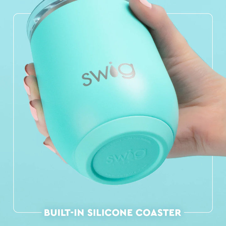 Swig Life Hydrangeas Stemless Wine Cup 12oz