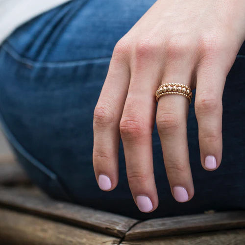 enewton Classic gold 3mm Bead Ring