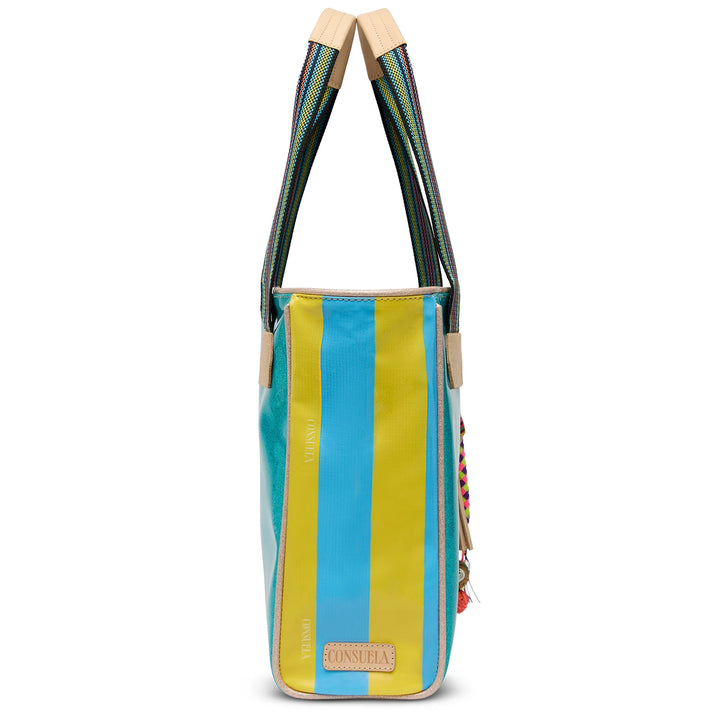 Consuela Lumi Classic Tote - Turquoise Glitter Everyday Bag