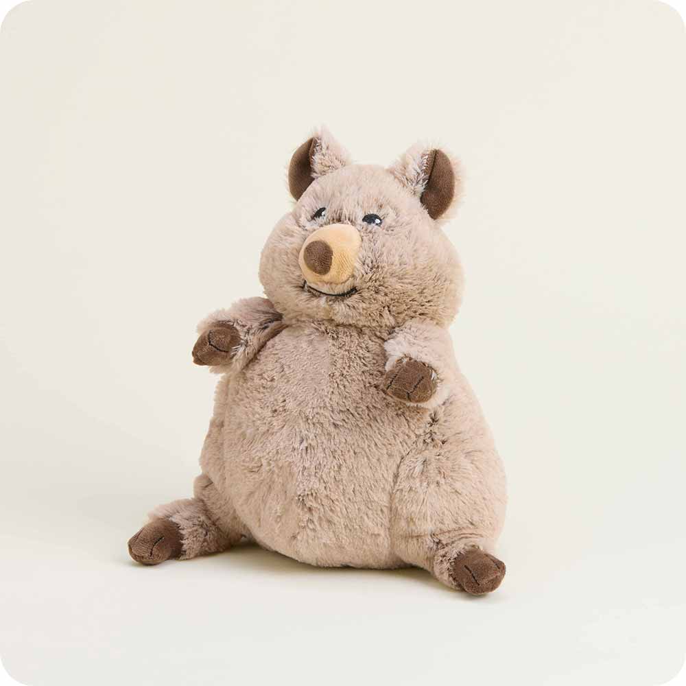 Microwavable quokka plush by Warmies, soothing heat pad stuffed animal