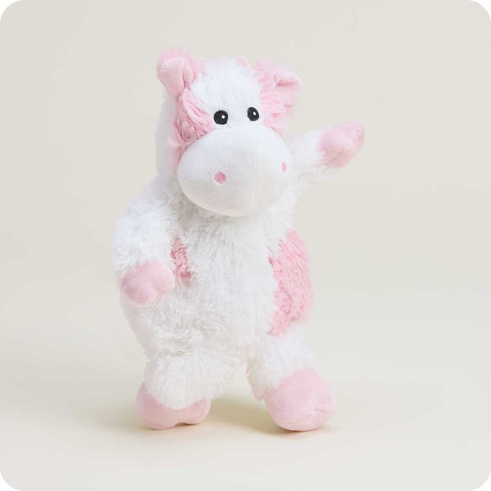 Strawberry Cow Junior Warmies weighted strawberry cow stuffed animal for calming comfort