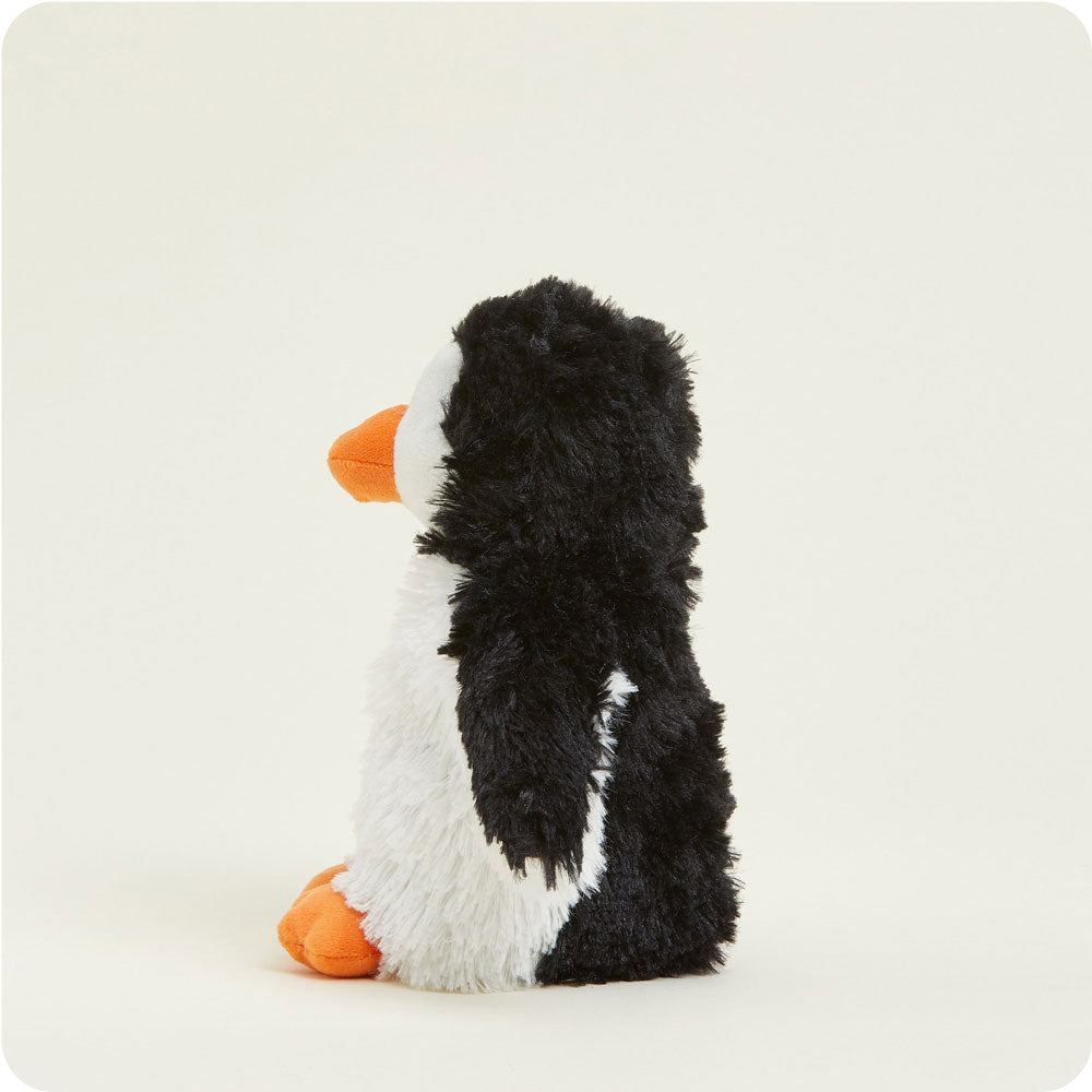 Microwavable penguin plush by Warmies, soothing heat pad stuffed animal