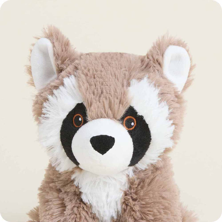 Raccoon Junior Warmies weighted raccoon stuffed animal for calming comfort
