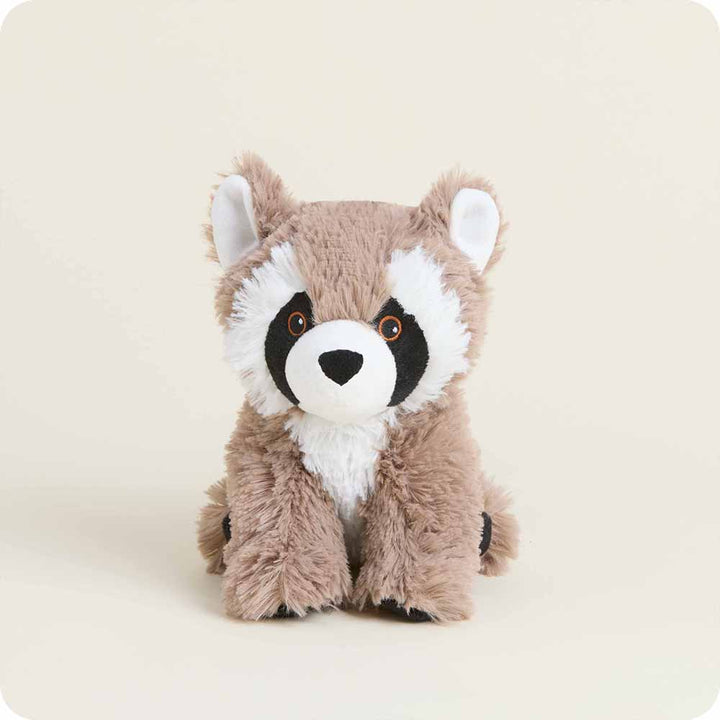 Warmies Raccoon Junior Microwavable Plush – gray masked raccoon plush, heatable and lavender scented