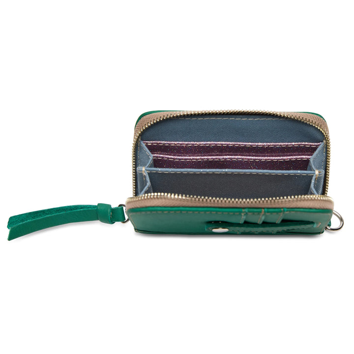 Teal Zippy Wallet