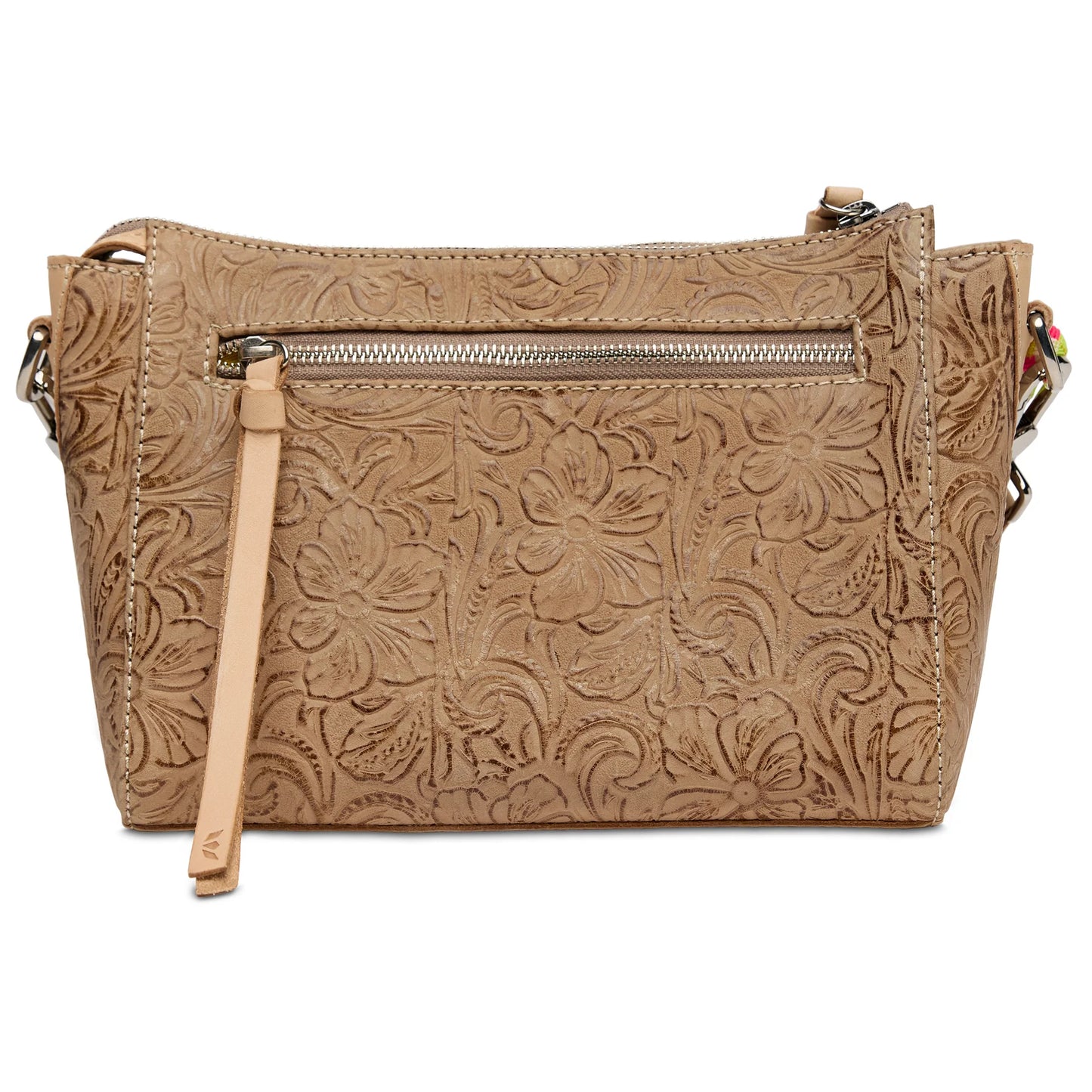 Consuela Lawton City Bag - Tooled Leather Crossbody Satchel