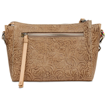Consuela Lawton City Bag - Tooled Leather Crossbody Satchel