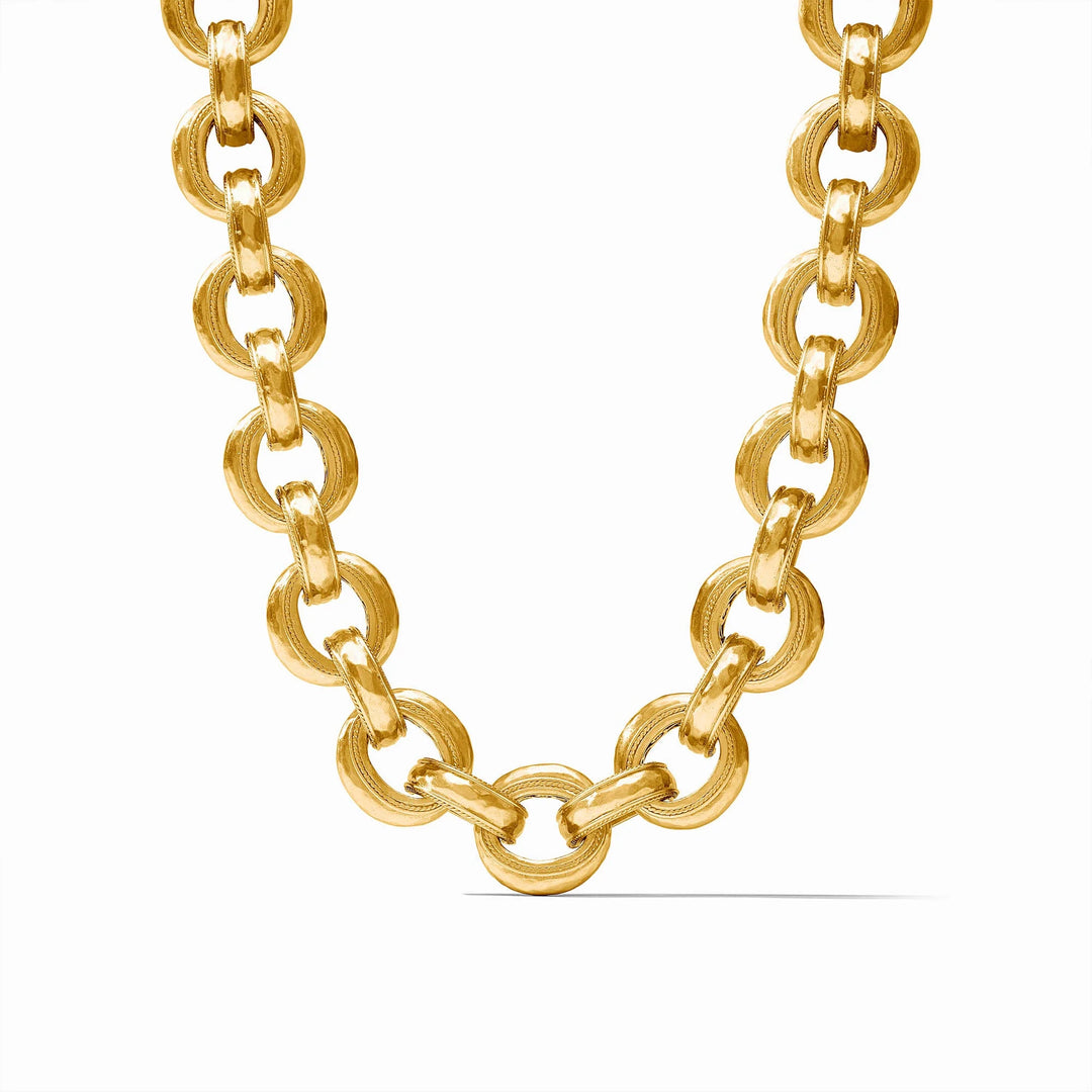 Julie Vos Cannes Demi Link Necklace featuring signature gold-tone craftsmanship and elegant link detailing.