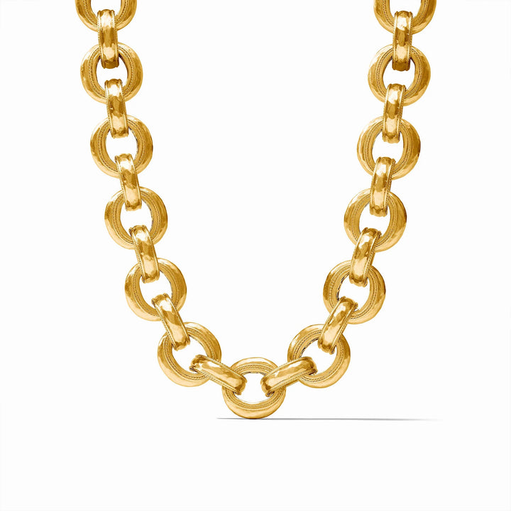 Julie Vos Cannes Demi Link Necklace featuring signature gold-tone craftsmanship and elegant link detailing.