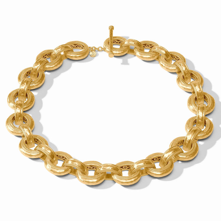 Julie Vos Cannes Demi Link Necklace featuring signature gold-tone craftsmanship and elegant link detailing.