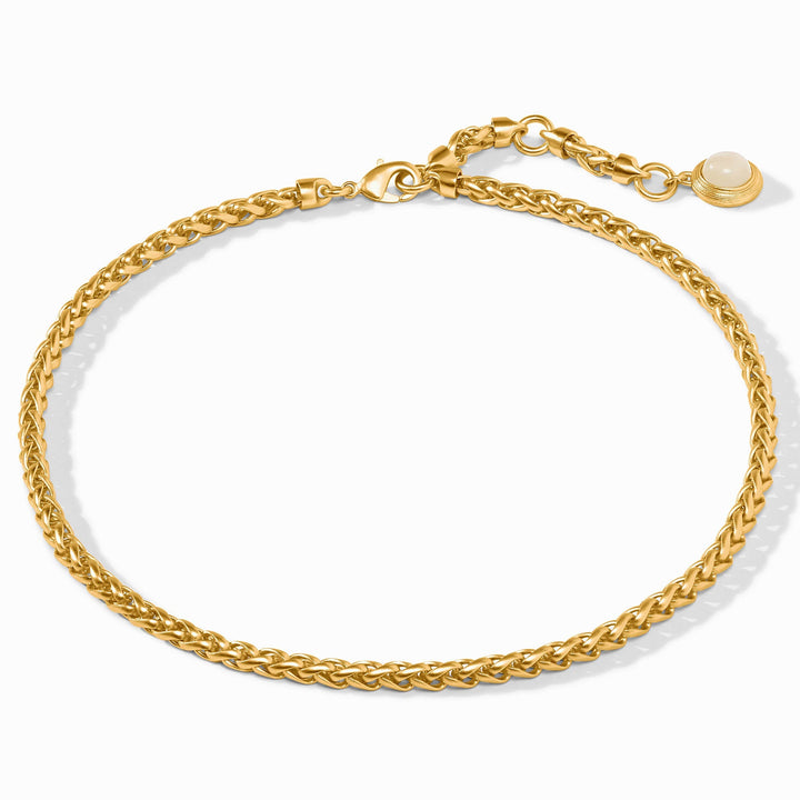 View of the adjustable lobster clasp on the Julie Vos Cobblestone Link Necklace.