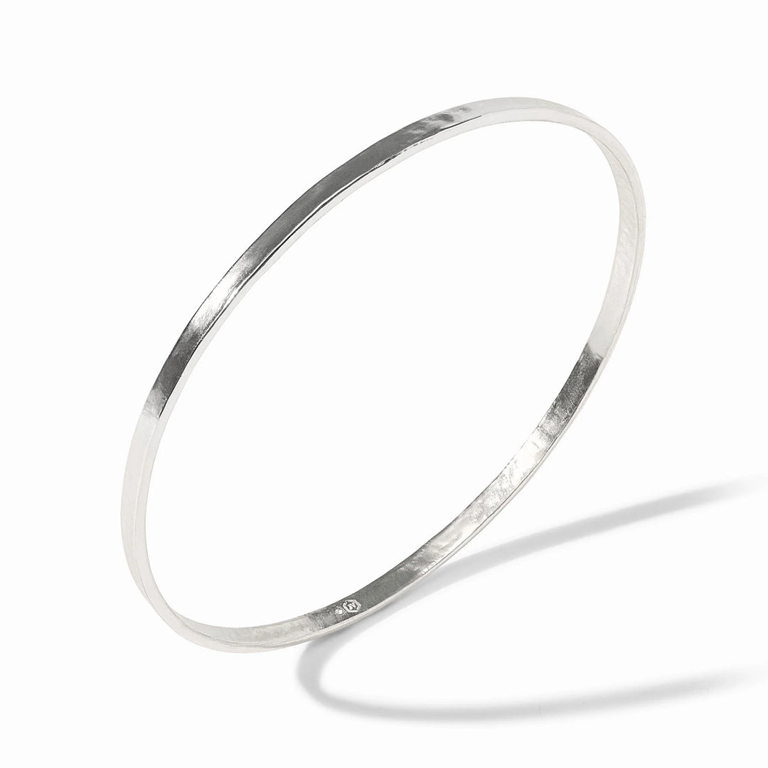 Crescent Bangle - Silver