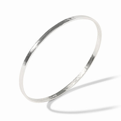 Crescent Bangle - Silver