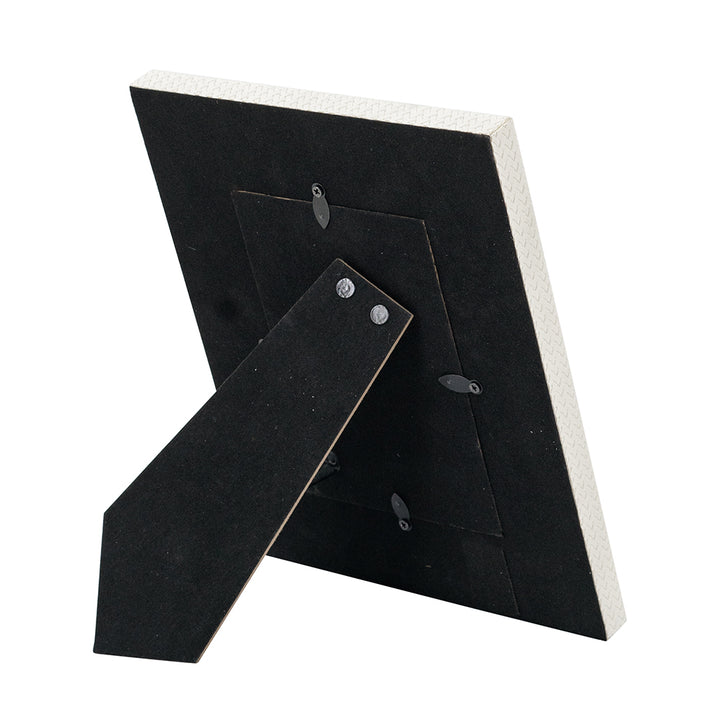 White Faux Leather Photo Frame 3.5x5.5