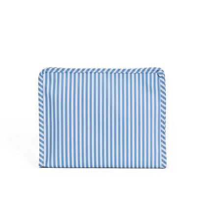 ROADIE LARGE Zip Pouch - PIMLICO STRIPE CHAMBRAY