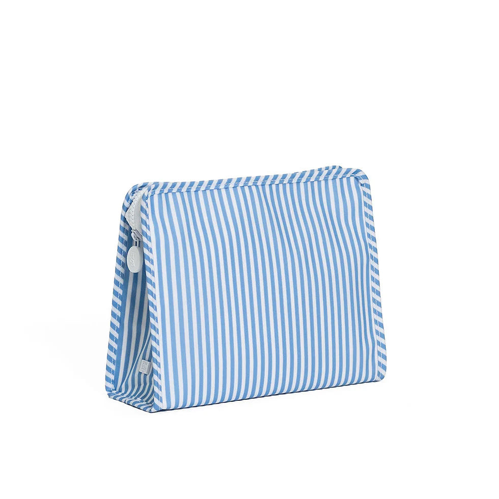 ROADIE LARGE Zip Pouch - PIMLICO STRIPE CHAMBRAY