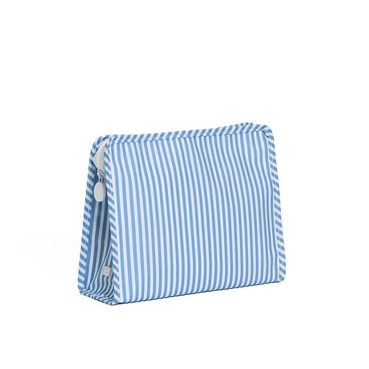 ROADIE LARGE Zip Pouch - PIMLICO STRIPE CHAMBRAY