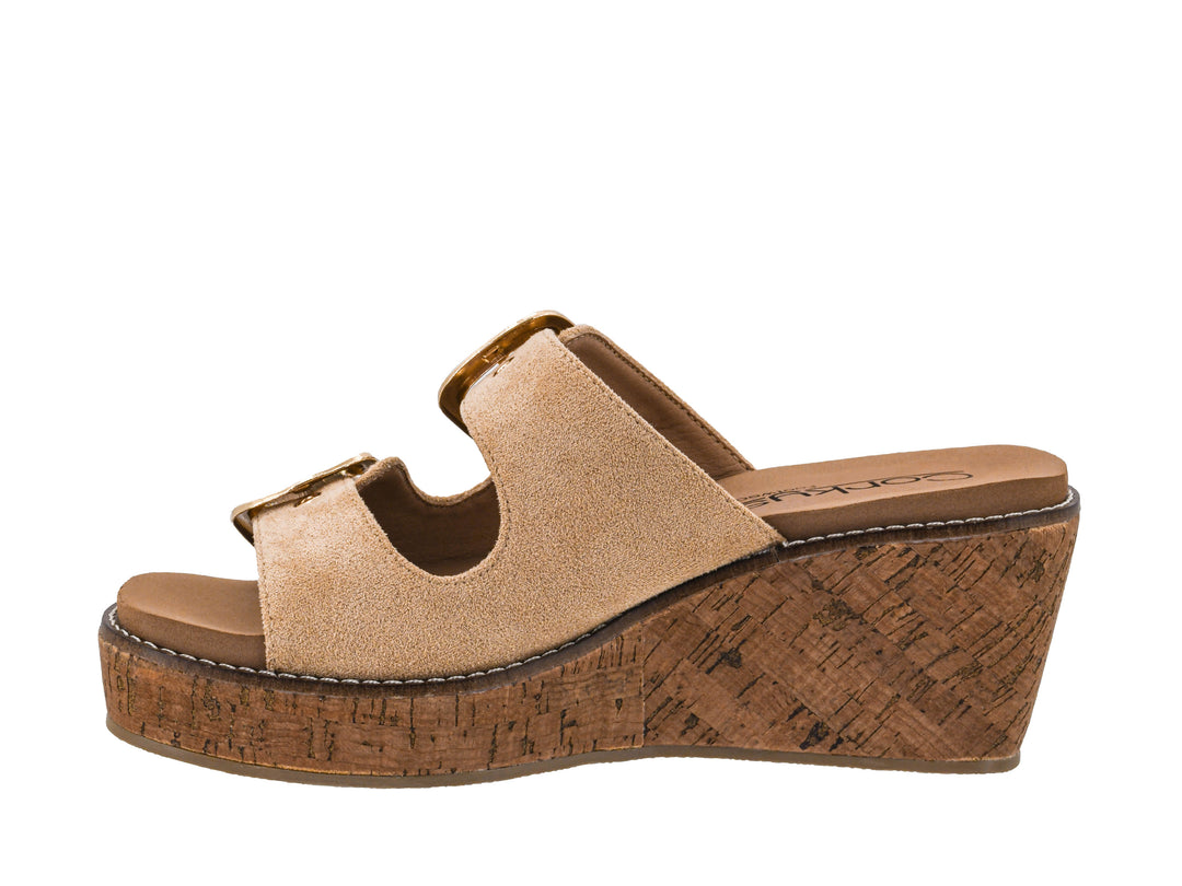 Corkys Double Dare - Sand Faux Suede
