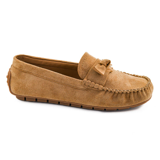 Driving Miss Daisy - Camel Faux Suede