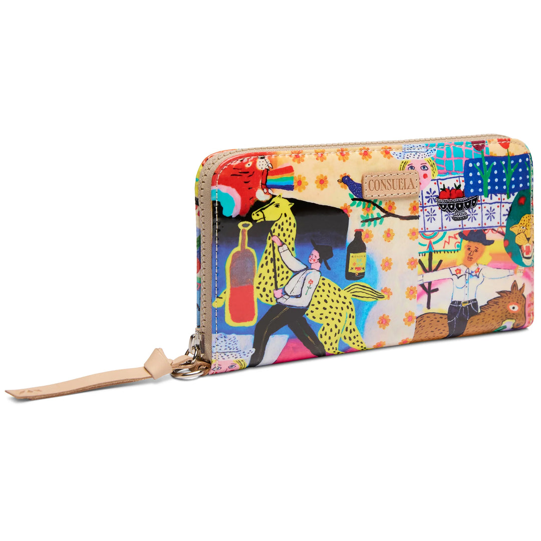 Consuela Colin Essential Wallet - Slim Artist Print  Zip Wallet