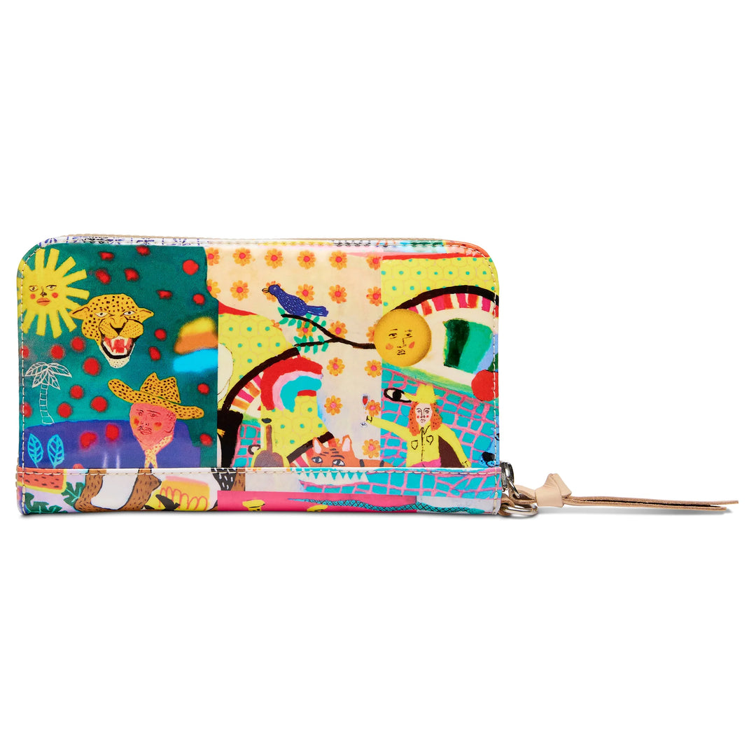 Consuela Colin Essential Wallet - Slim Artist Print  Zip Wallet
