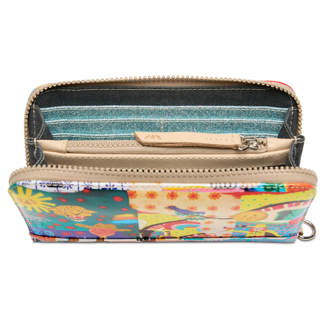Consuela Colin Essential Wallet - Slim Artist Print  Zip Wallet