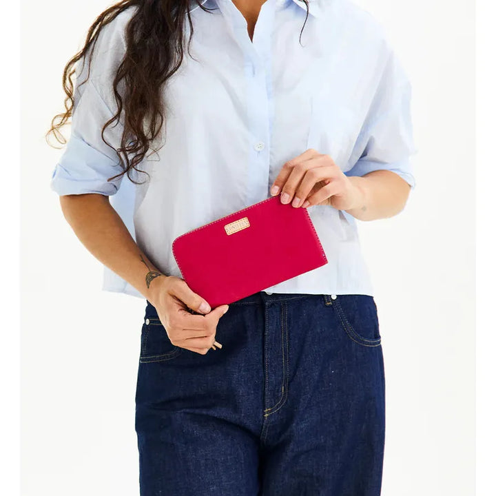 Consuela Maren Essential Wallet - Pink Leather Large Capacity Wallet