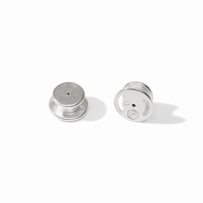 Signature Earring Back Set-Silver