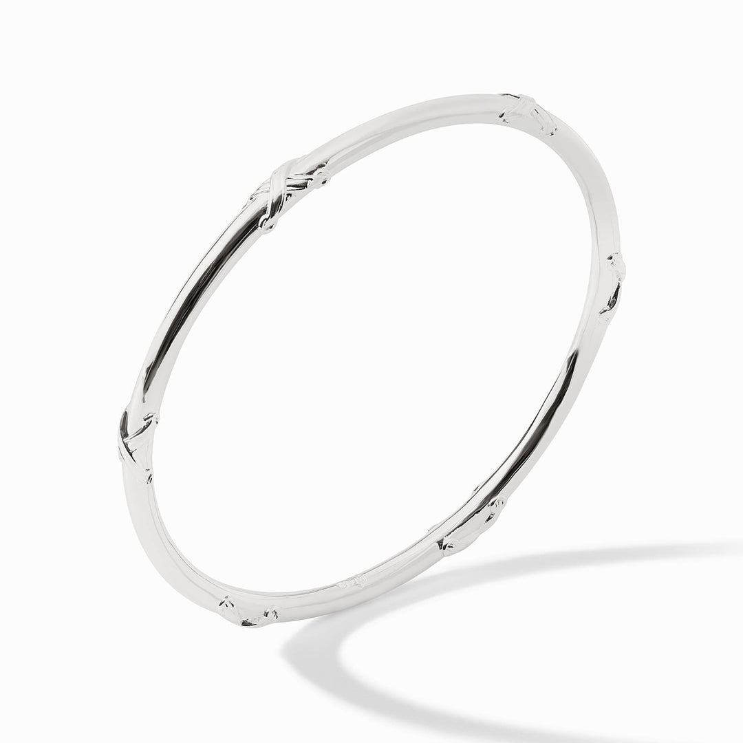 Julie Vos Essex silver stacking bangle side view