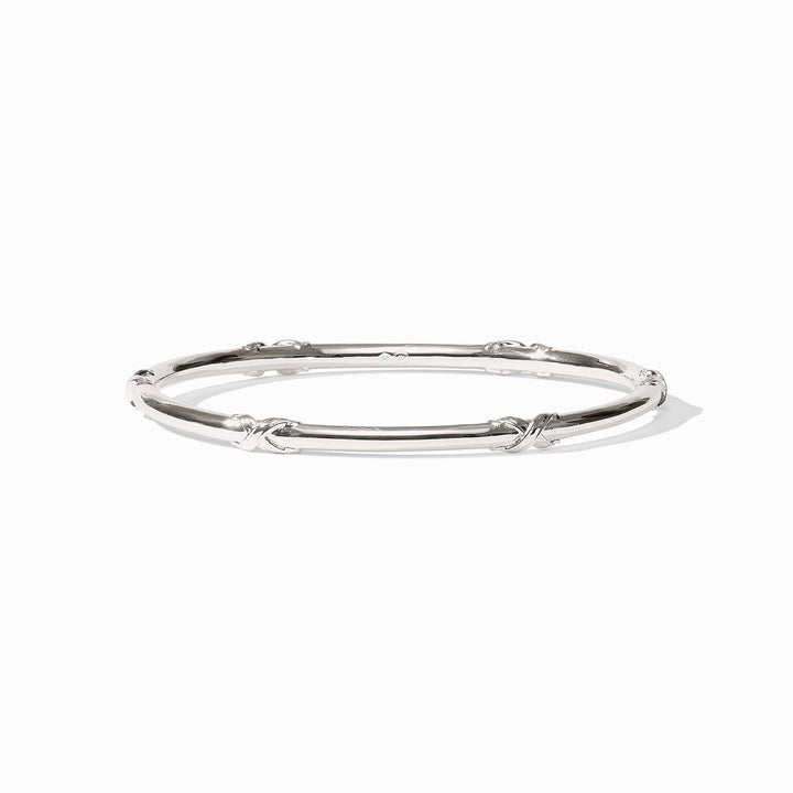 Julie Vos Essex Bangle in polished silver plate