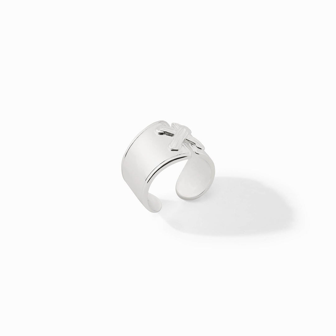 Julie Vos Essex silver ring side profile