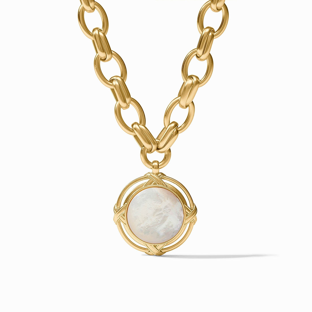 Julie Vos Essex Statement Necklace - Mother of Pearl