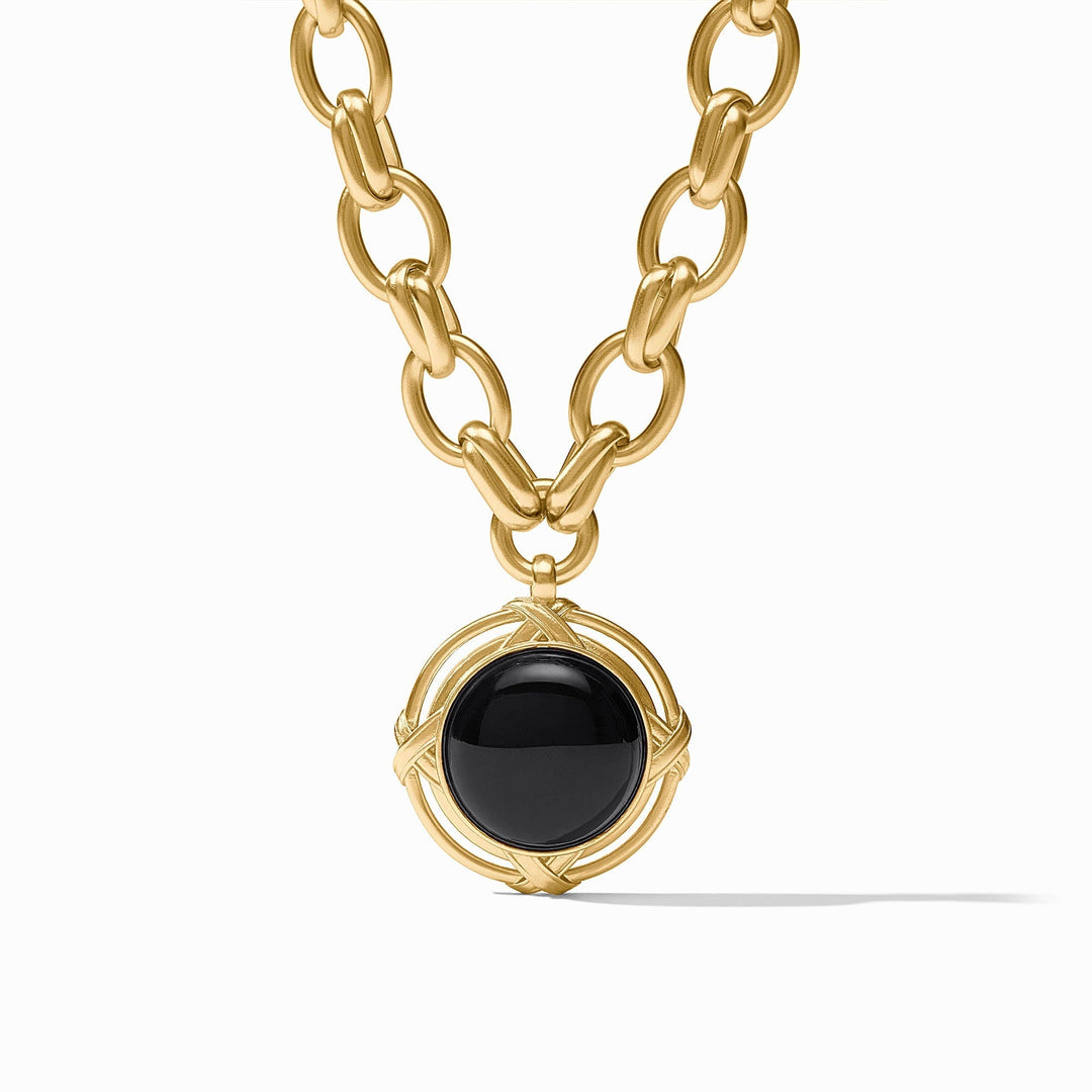 Julie Vos Essex Statement Necklace - Obsidian Black