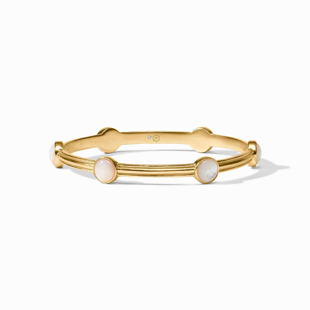 Julie Vos Essex Stone Bangle - Mother of Pearl